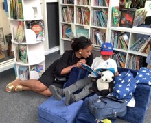 Panda reading