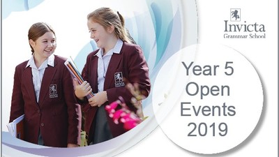 Invicta Grammar School Year 5 Open Events